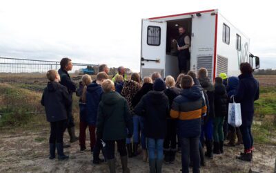 Fotoverslag van het veldbezoek van groep 7 en 8